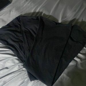 Holister and Aeropostale black flaired leggings